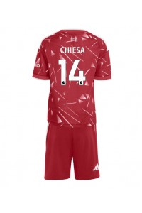 Liverpool Federico Chiesa #14 Jalkapallovaatteet Lasten Kotipeliasu 2026-27 Lyhythihainen (+ Lyhyet housut)